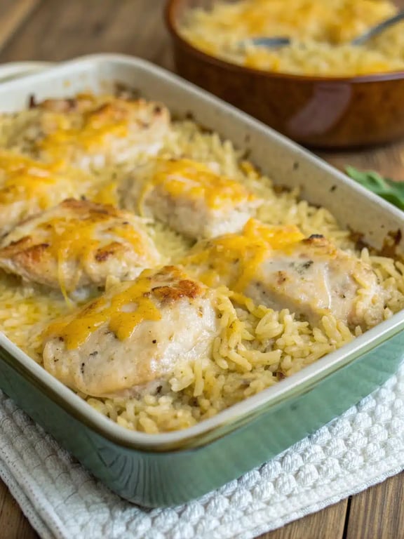 kycklingrisgryta serverad på en tallrik med en liten sallad