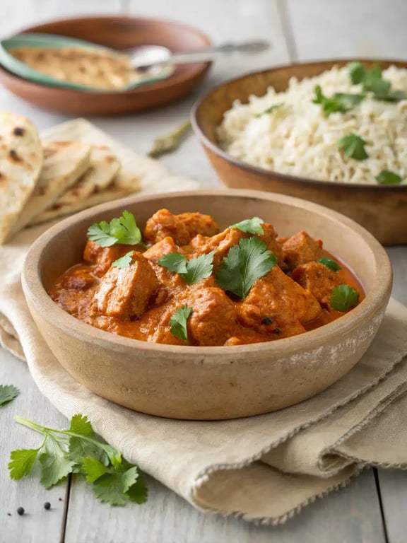 Enkel kyckling tikka masala för hög proteinkomfort