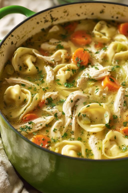 Chicken Tortellini Soup: 13 Ingredients
