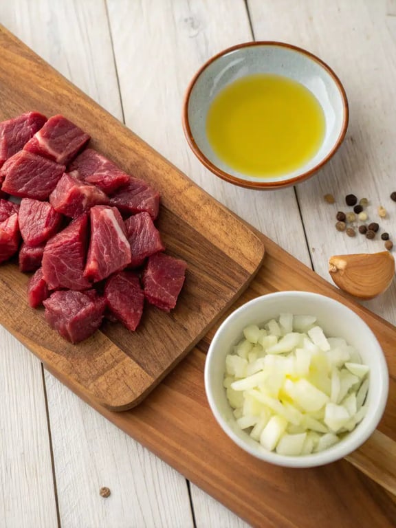 Cooking onions and garlic for instant pot beef tips in the Instant Pot