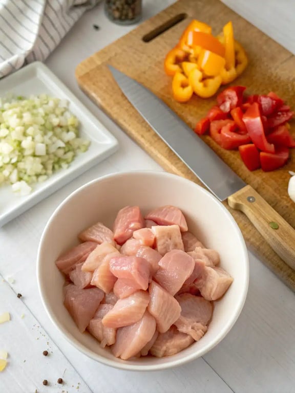 instant pot dinners — step 2 Step 2 for instant pot dinners — process in progress