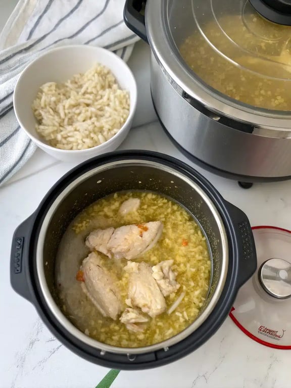 instant pot dinners — final step Final step for instant pot dinners — plated and ready