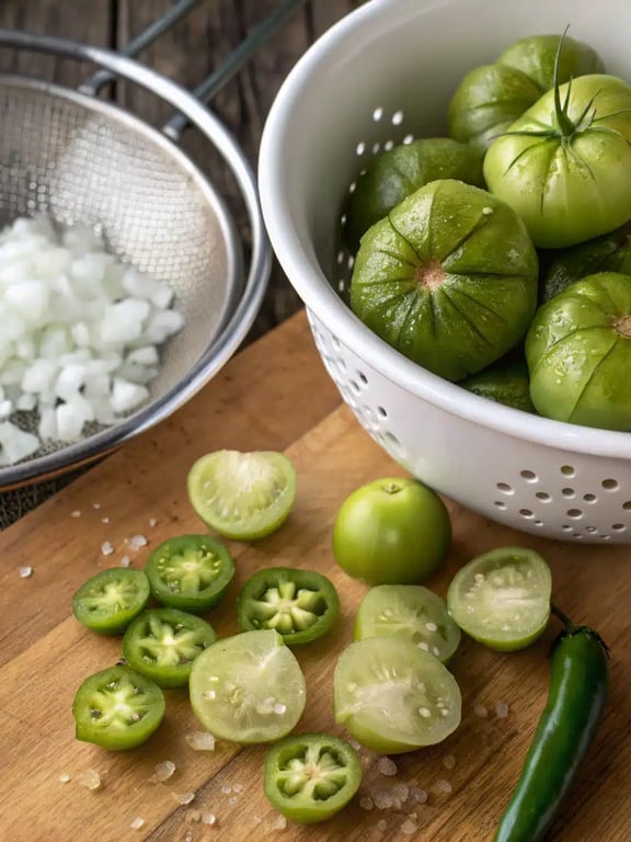 Step 2 for Instant Pot Salsa Verde — process in progress