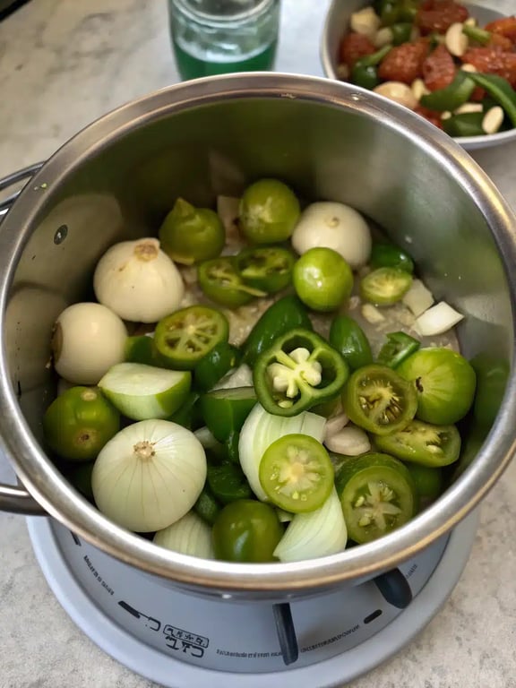 Step 4 for Instant Pot Salsa Verde — texture check
