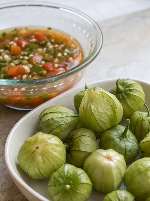 Final step for Instant Pot Salsa Verde — plated and ready