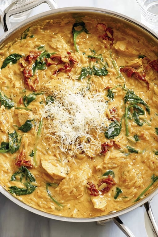 Marry Me Chicken Orzo: 790 Calories a Serving – Instant Pot Recipes