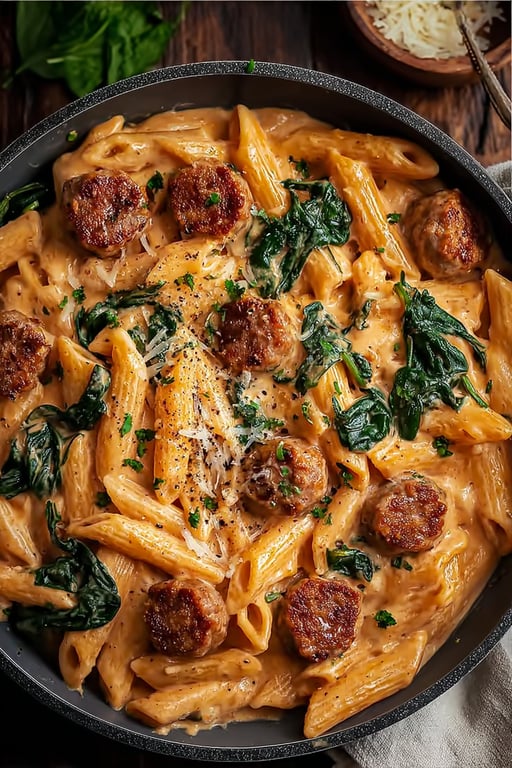 One Pot Cajun Sausage Pasta (Easy 30 Minute Dinner)