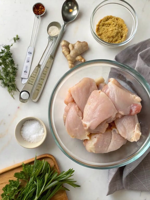 Step 2 for Hawaiian chicken sheet pan — whisking the marinade in a bowl