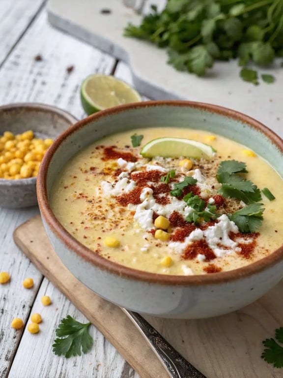 Soupe de maïs mexicaine : Un délice simple et savoureux