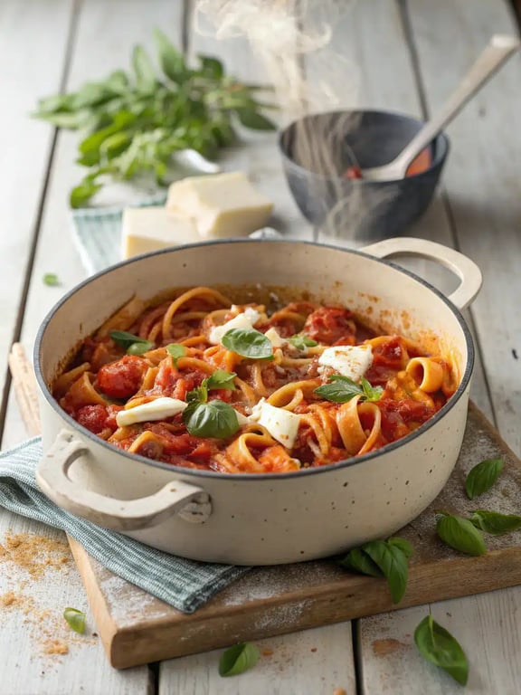 Pâtes en une seule casserole, fraîches et rapides pour les soirs de semaine