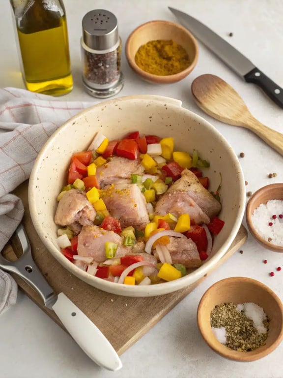 Step 4 for Sheet Pan Chicken — texture check