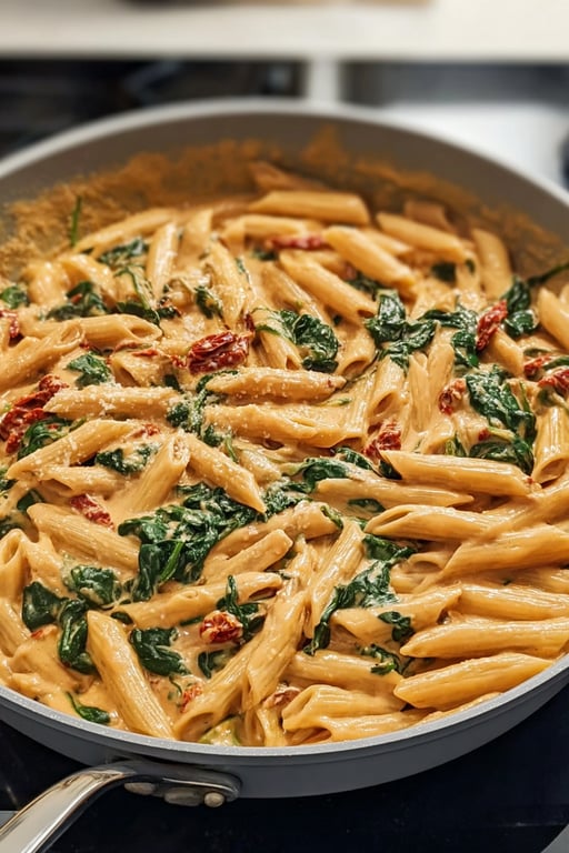 One Pot Spinach Tomato Pasta (Easy 45 Minute Dinner)