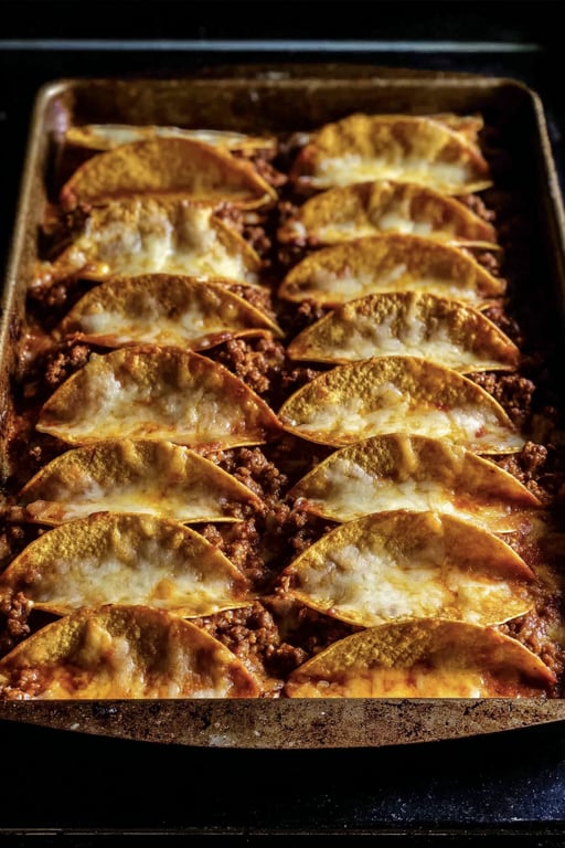 Crispy Baked Beef Tacos: 13 Easy Steps