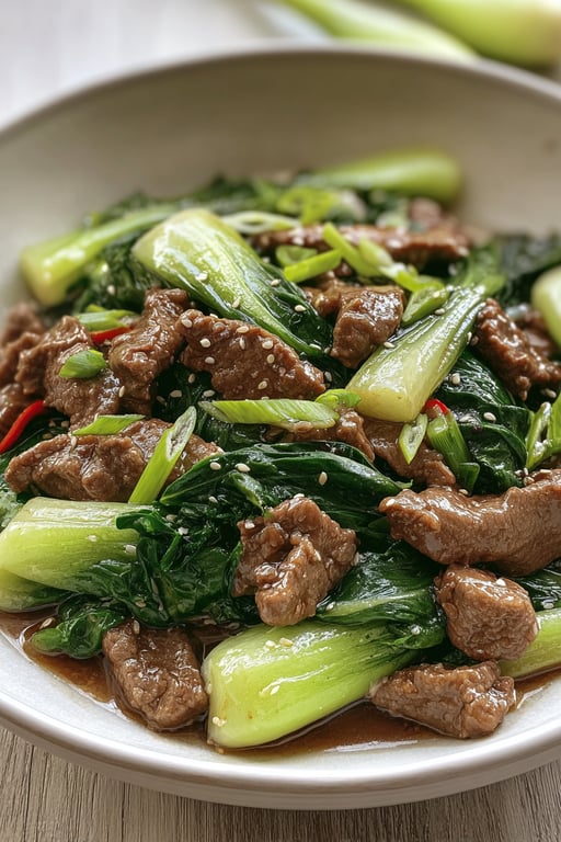 Bok Choy Stir Fried Beef: 14 Ingredients