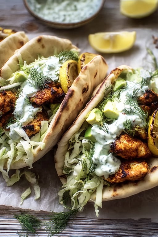Sheet Pan Chicken Pitas Herby: Easy Easy Dinner Recipe