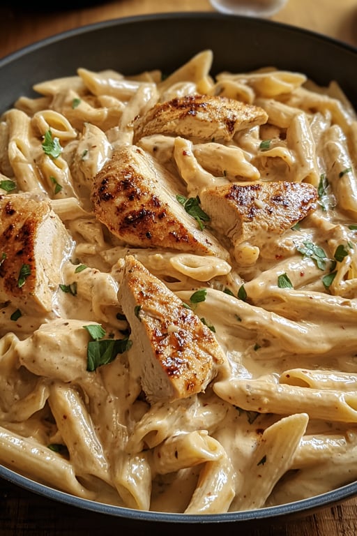 Creamy Cajun Chicken Pasta: 650 Calories a Serving