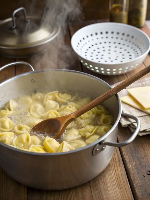 Step 2 for marry me tortellini — process in progress
