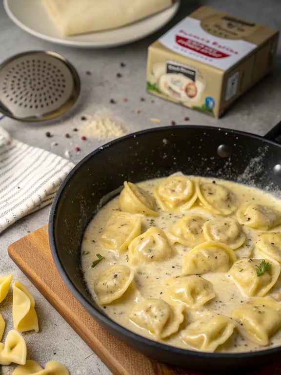 Final step for marry me tortellini — plated and ready
