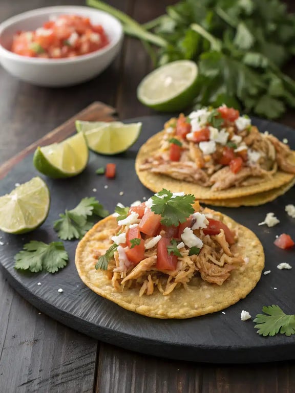 Simple rotisserie chicken tostadas for effortless joy