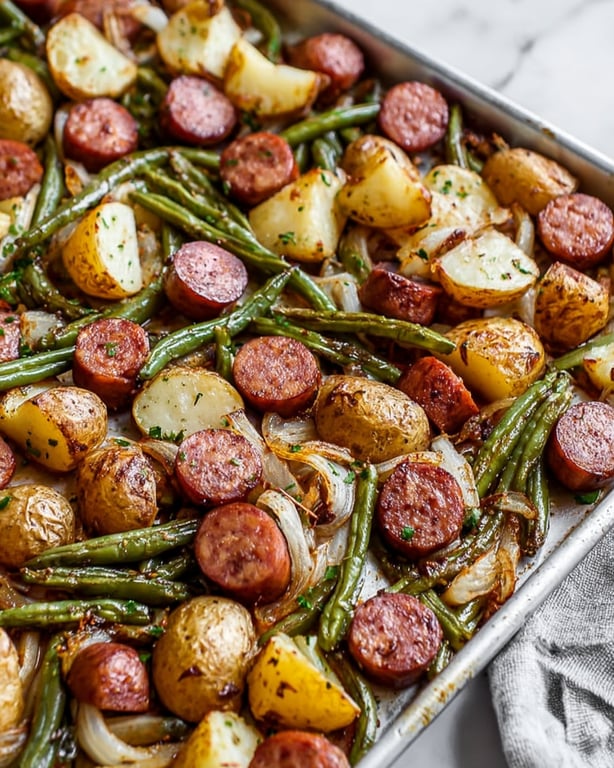 Sheet Pan Turkey Kielbasa Recipe – Quick Weeknight Dinner