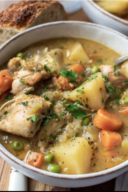 Slow Cooker Chicken Stew: Makes 6 Servings