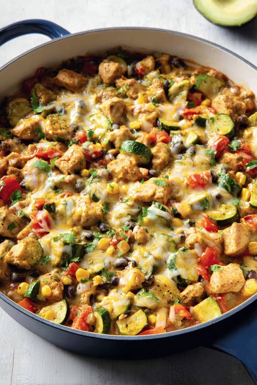 Tex Mex Chicken Zucchini: 10 Minutes of Prep – 30-Minute Dinner