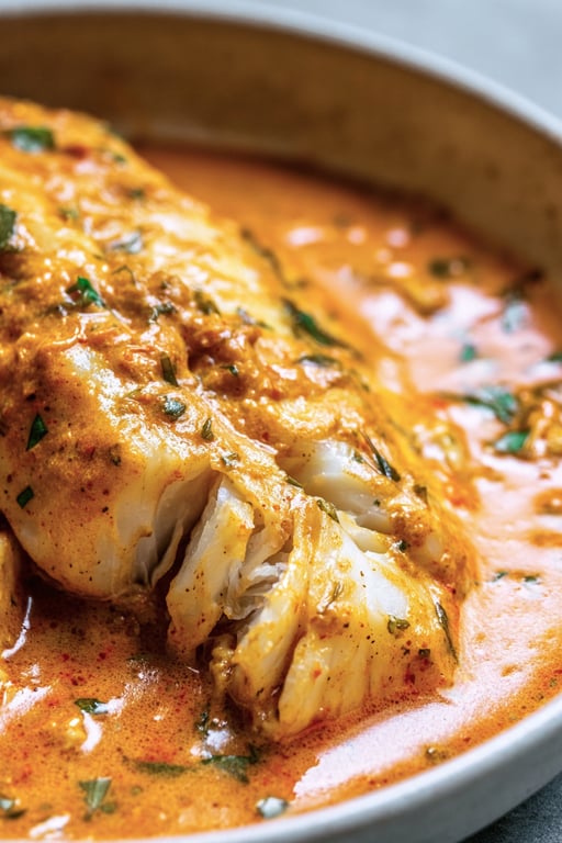 Tilapia Roasted Pepper Sauce: 330 Calories a Serving