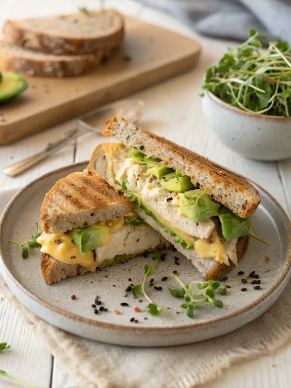 Chicken Avocado Melt is a Quick Low-Carb Comfort