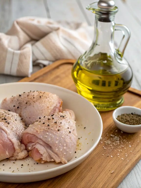 Step 2 for French onion chicken — process in progress