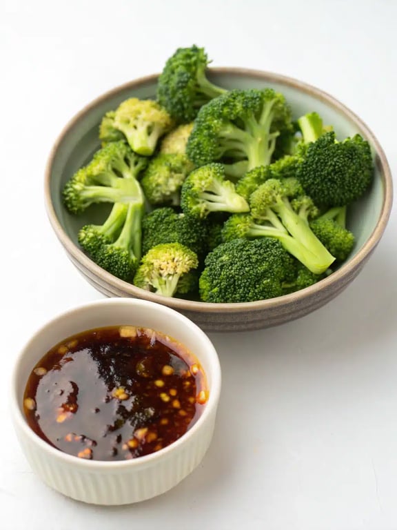 Step 4 for garlic broccoli stir fry — texture check