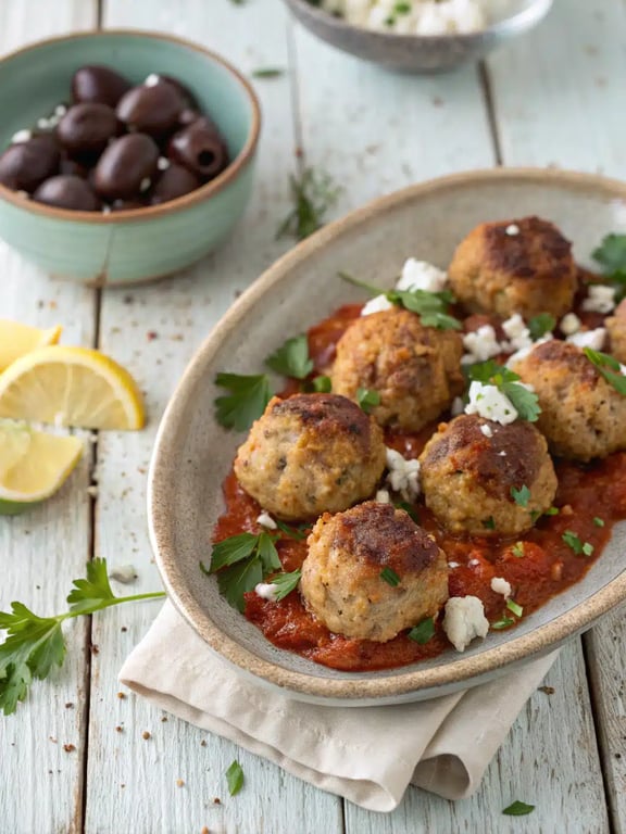 Greek turkey meatballs with genius make-ahead joy