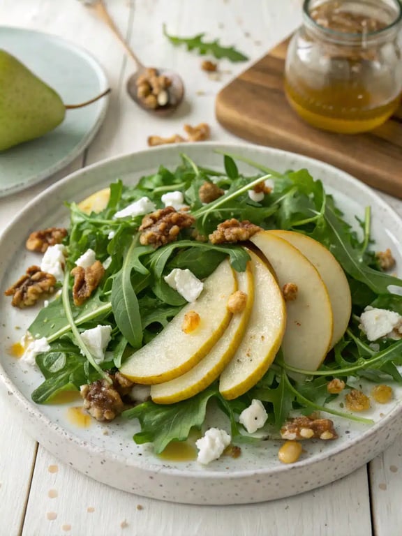 Pear Arugula Salad with a Genius Make-Ahead Twist