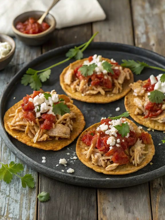Genius Rotisserie Chicken Tostadas Great for Batch Cooking