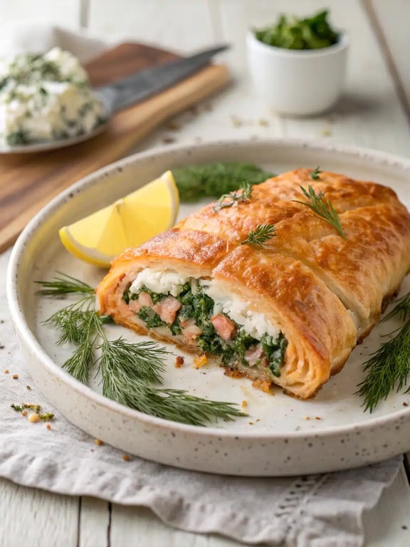 Stuffed salmon recipe with irresistible creamy freshness