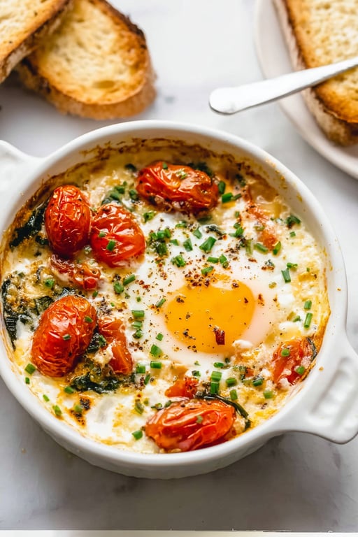 Baked Feta Eggs Recipe – Simple and Delicious