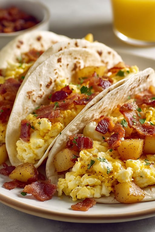 Breakfast Tacos Recipe – Hearty and Cheesy