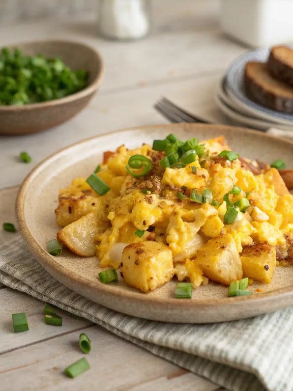 Simple Cheesy Potato Scramble with Farm-Fresh Flavor