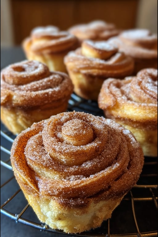 Cinnamon Sugar Cruffins: Makes 12 Servings