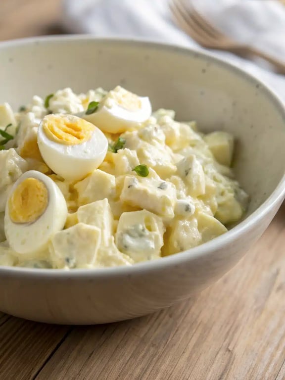 cottage cheese egg salad served on a bed of lettuce with crackers