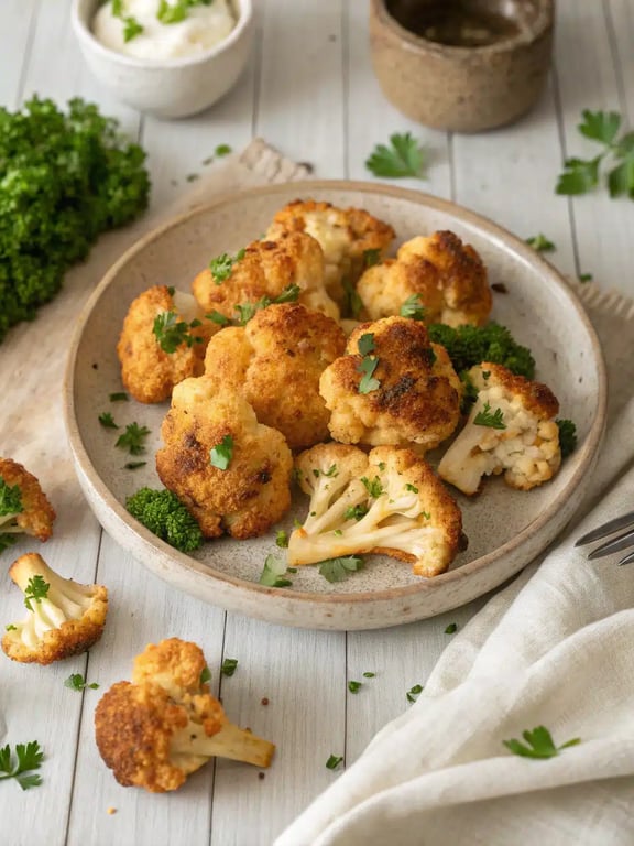 Crispy Baked Cauliflower With Bold Flavor