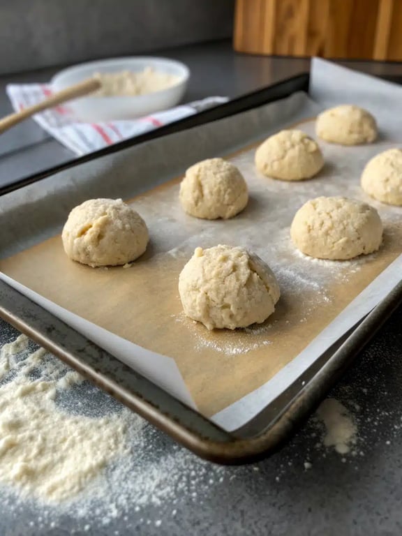 Final step for protein biscuits recipe — plated and ready