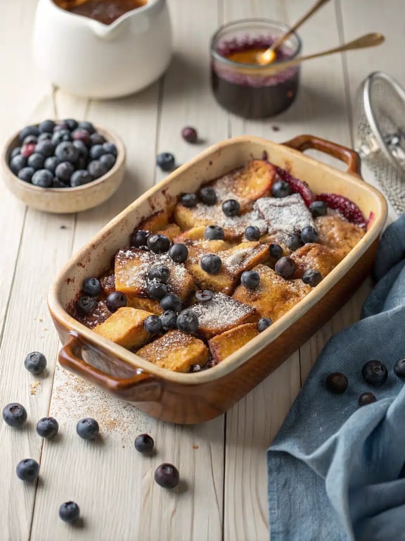 Simple Blueberry French Toast Casserole for Crowd-Pleasing Flavor
