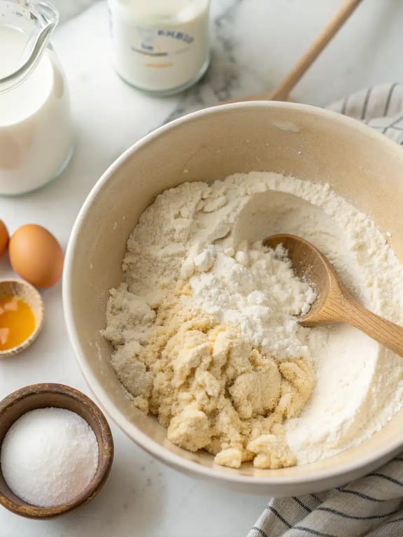 Step 2 for cinnamon sugar cruffins — kneading the smooth, elastic dough