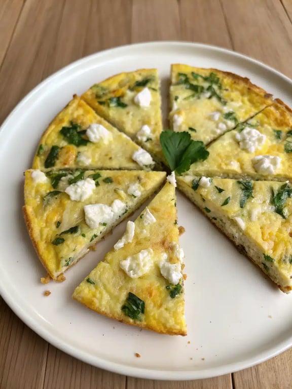 Ina Garten frittata recipe beautifully plated on a brunch table with sides