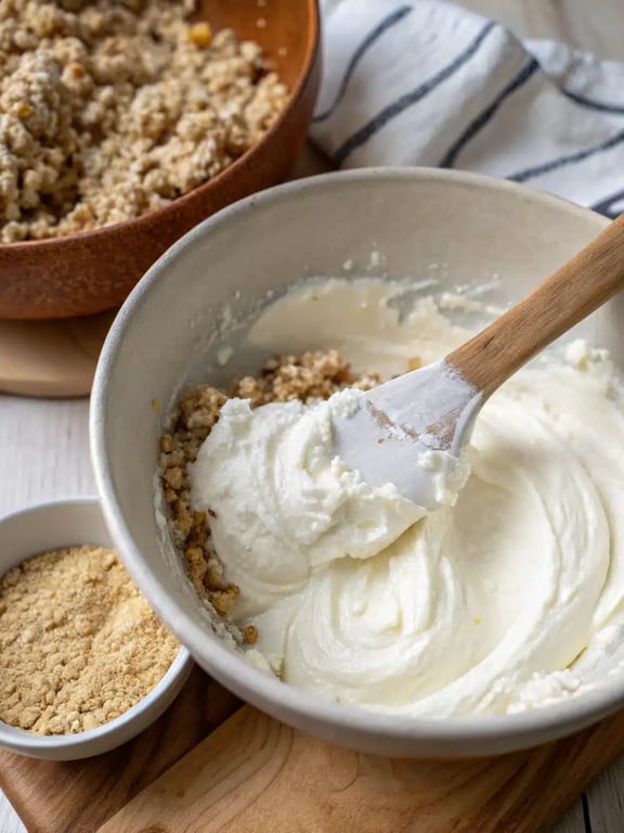 Step 4 for zero carb yogurt bread — texture check