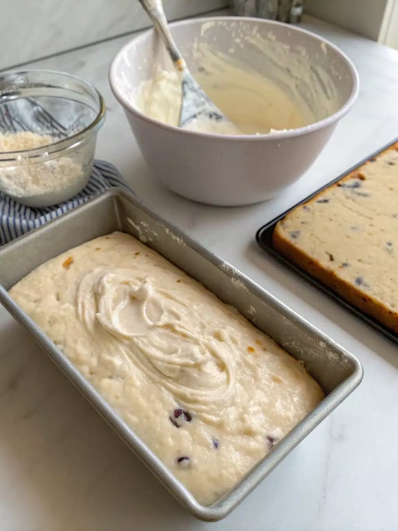 Final step for zero carb yogurt bread — plated and ready