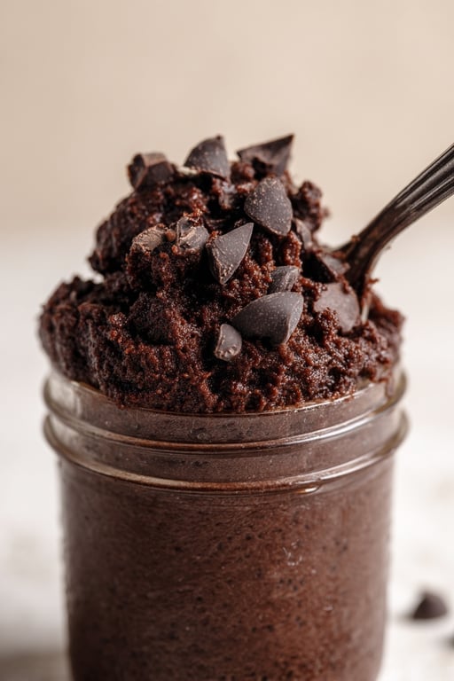 Edible Brownie Batter Quick and Fudgy