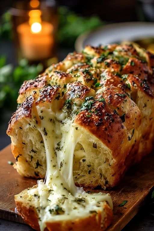Cheesy Herb Twisted Bread (Serves 8)