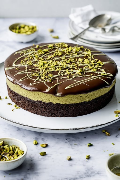 Dubai Chocolate Cake Rich and Indulgent
