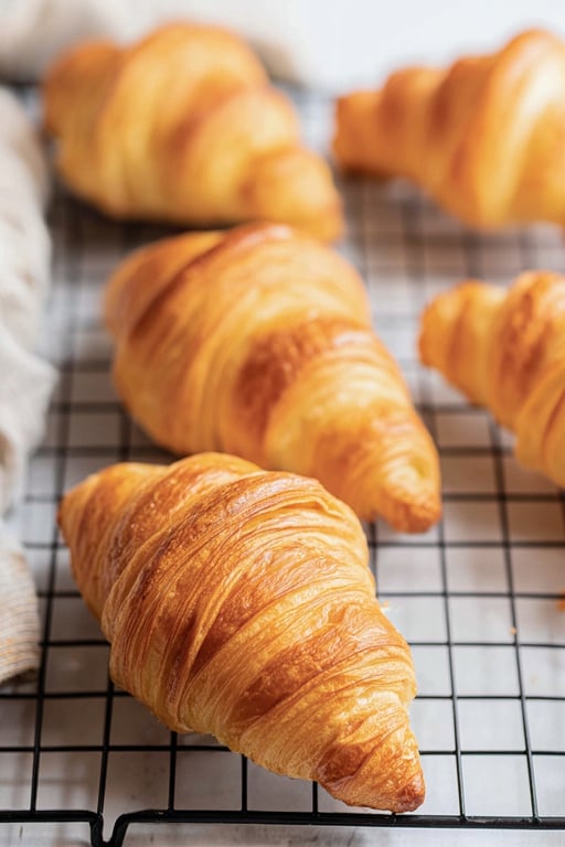 Flaky and Buttery croissants